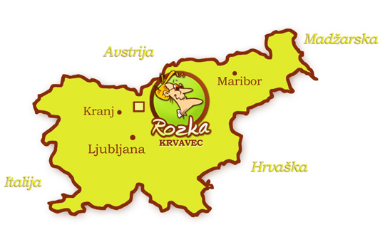 Rozka na karti Slovenije